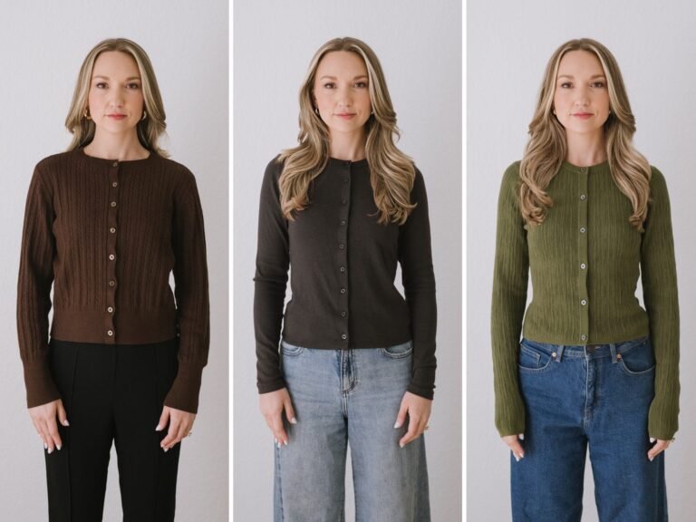 I bought cardigans from Old Navy, Gap, and Banana Republic. They were all nice, but I'll be wearing one all season long.