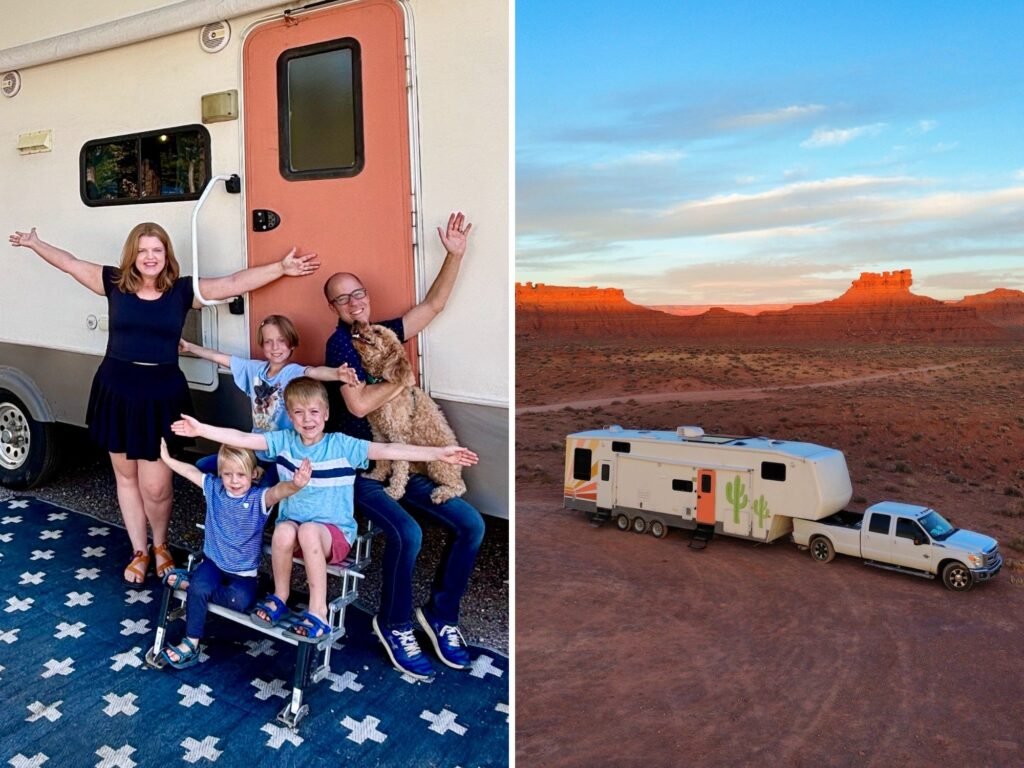 A family of 5 left Brooklyn to travel in an $18,000 RV full time. See inside their custom space.