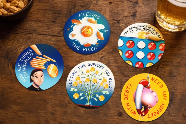Why beer mats beat billboards when you want to crack a social taboo like debt problems