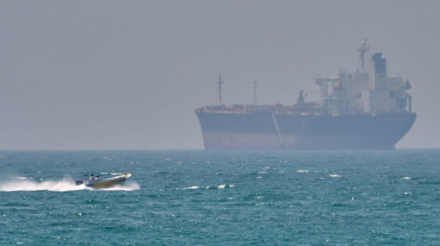 Iran says it struck oil tanker in Strait of Hormuz
