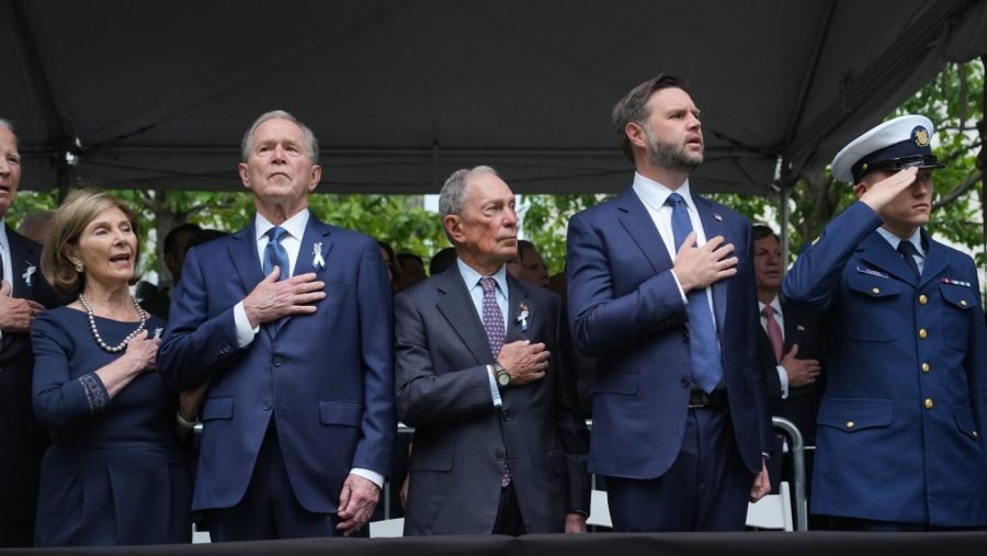 George W. Bush shares painting of moment he learned of 9/11 attack
