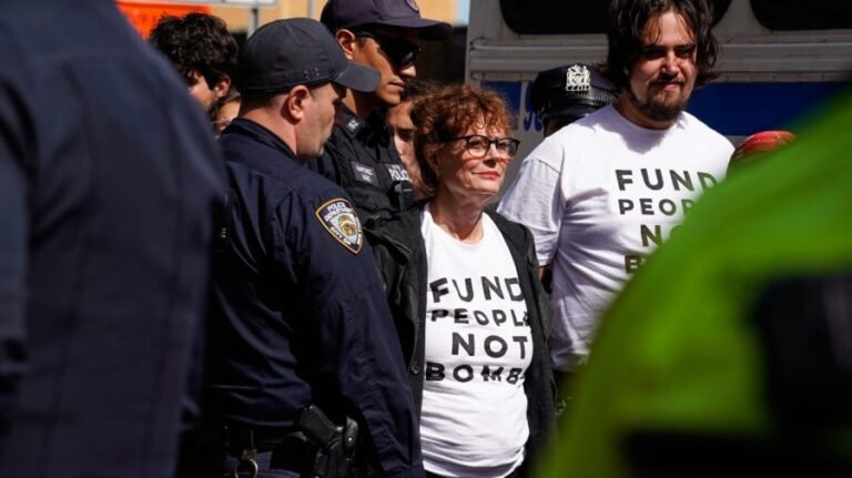 Susan Sarandon, Hannah Einbinder among celebrities arrested outside UN headquarters