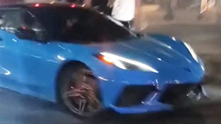 The Fake ‘MAFIA’ Plates Were The Least Of This Viral Corvette C8’s Problems