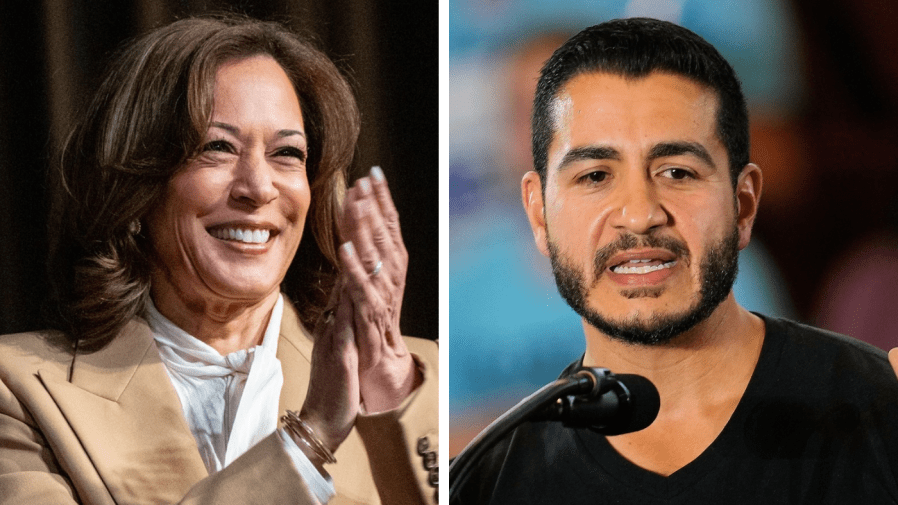 Watch live: Kamala Harris joins El-Sayed on campaign trail