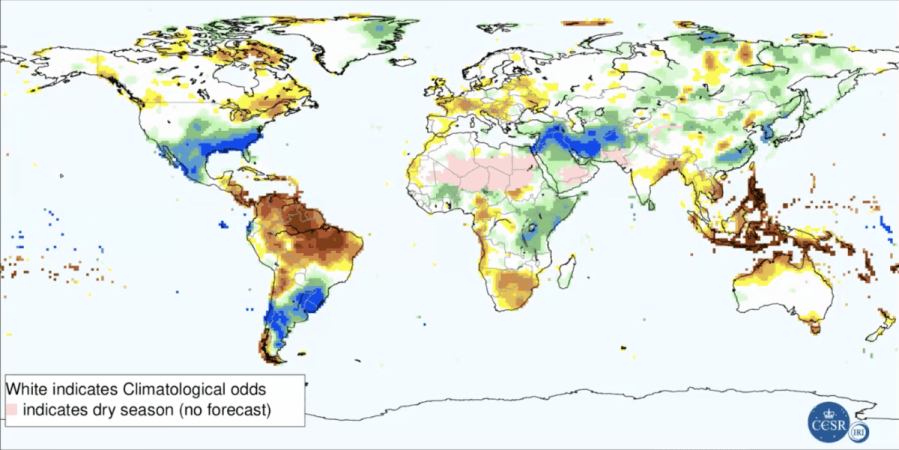 Map shows where the 2026 'super' El Niño could bring lots of rain, extreme drought