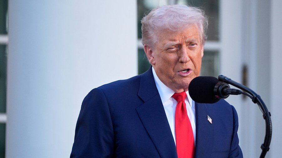 Watch live: Trump hosts Burgum, group of outdoorsmen at White House Rose Garden