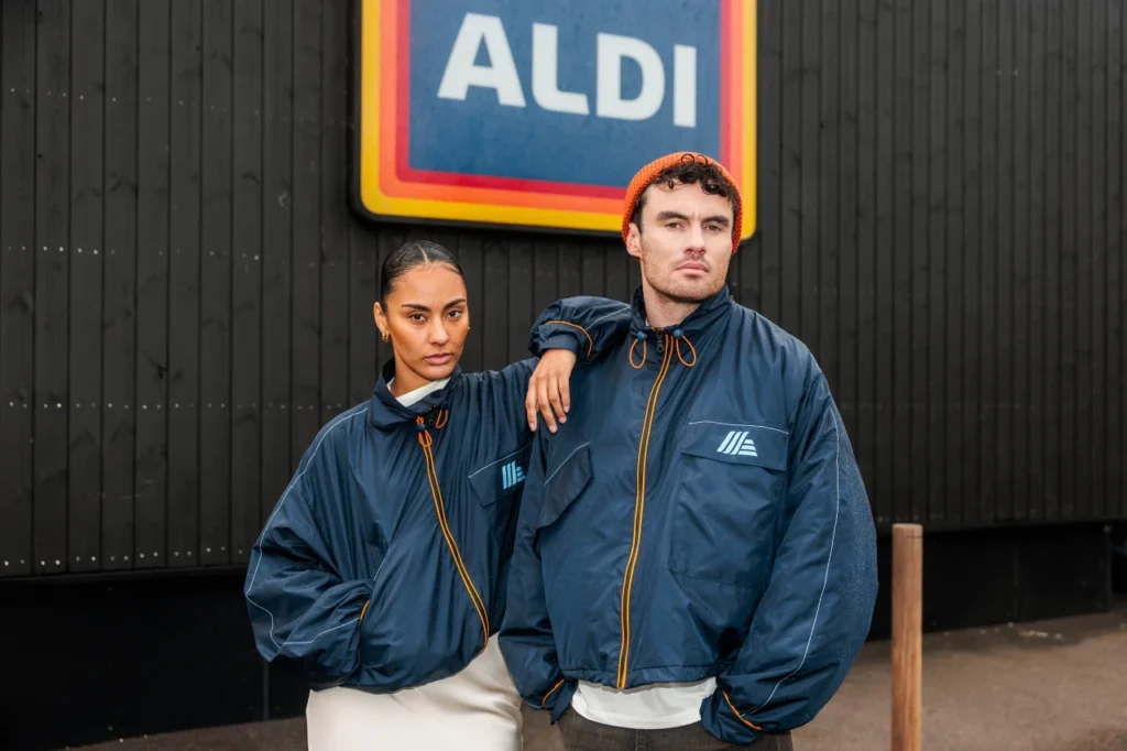 No bag? No problem: Aldi unveils a new jacket that transforms into a shopping bag