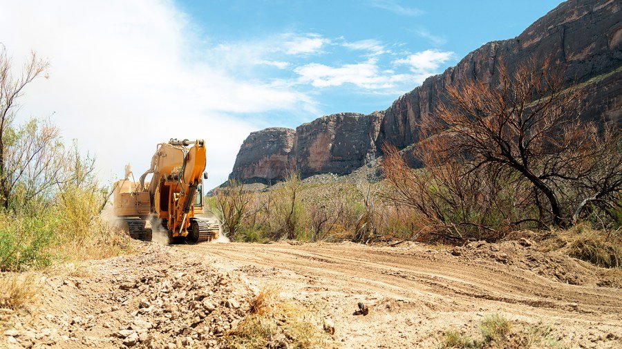 Trump administration begins construction on Texas's Big Bend border wall