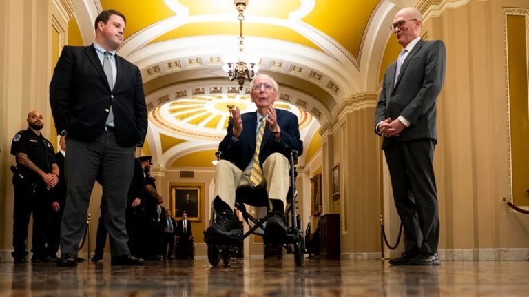 McConnell returns to Senate to cast first vote since June