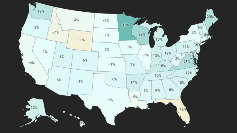 The 18 states back above pre-pandemic 2019 housing market inventory levels