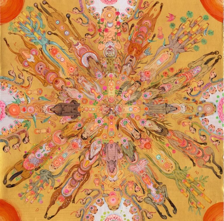 At a ‘Molecular Level,’ Mu Pan Composes Meticulous Mandalas in Acrylic