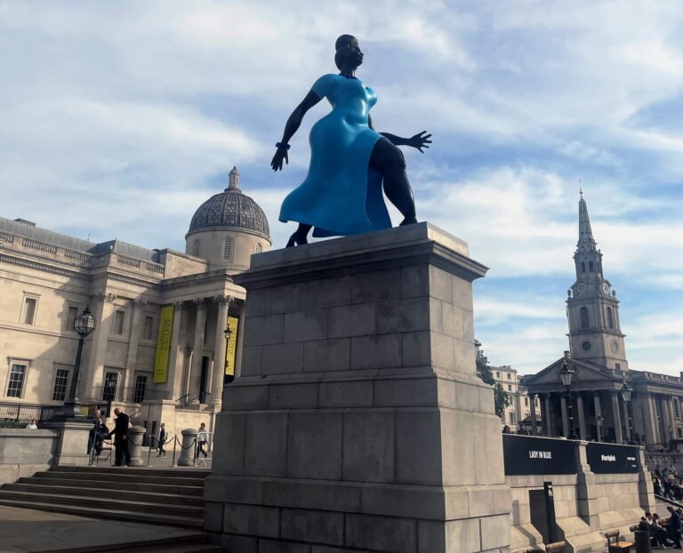 Tschabalala Self’s Splendid “Lady in Blue” Graces London’s Fourth Plinth