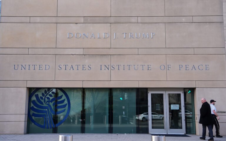 Urgent motion filed to stop carving of Trump’s name into US Institute of Peace building