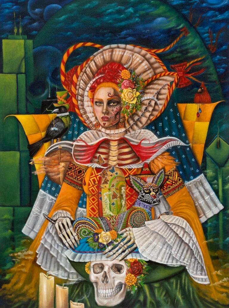 Karla Wong’s Folkloric Portraits Conjure Mysterious Portals to Another World