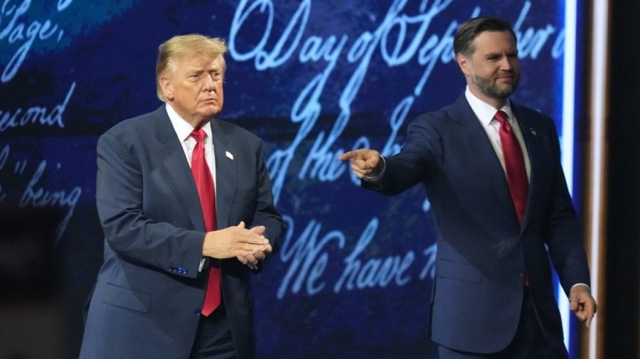 Trump, Vance go deep red 8 days out