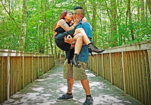 We live paycheck to paycheck and don't want wedding debt. So we're getting creative.