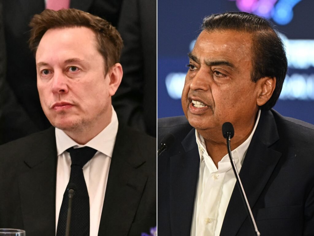 Elon Musk is beefing with telecom billionaire Mukesh Ambani as Starlink’s launch in India stalls. Here's why.