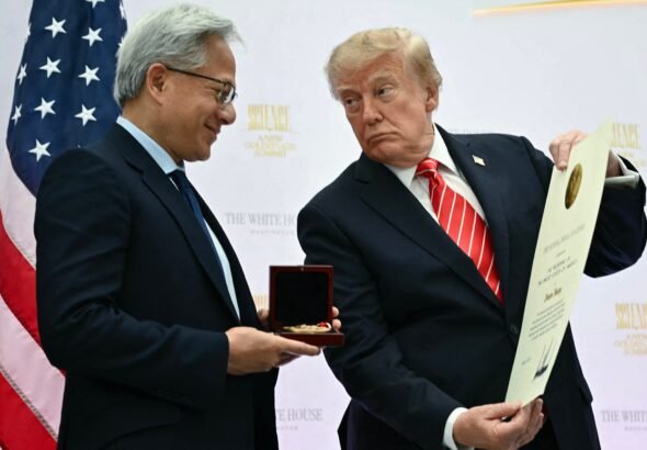 Breaking with Trump, Jensen Huang makes the case for immigration: 'We want all the world's great minds to come here'