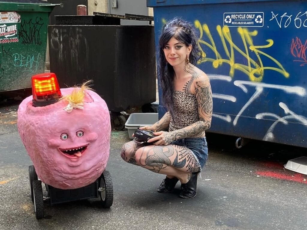 I built a robot to push back against delivery bots and bring art to the streets