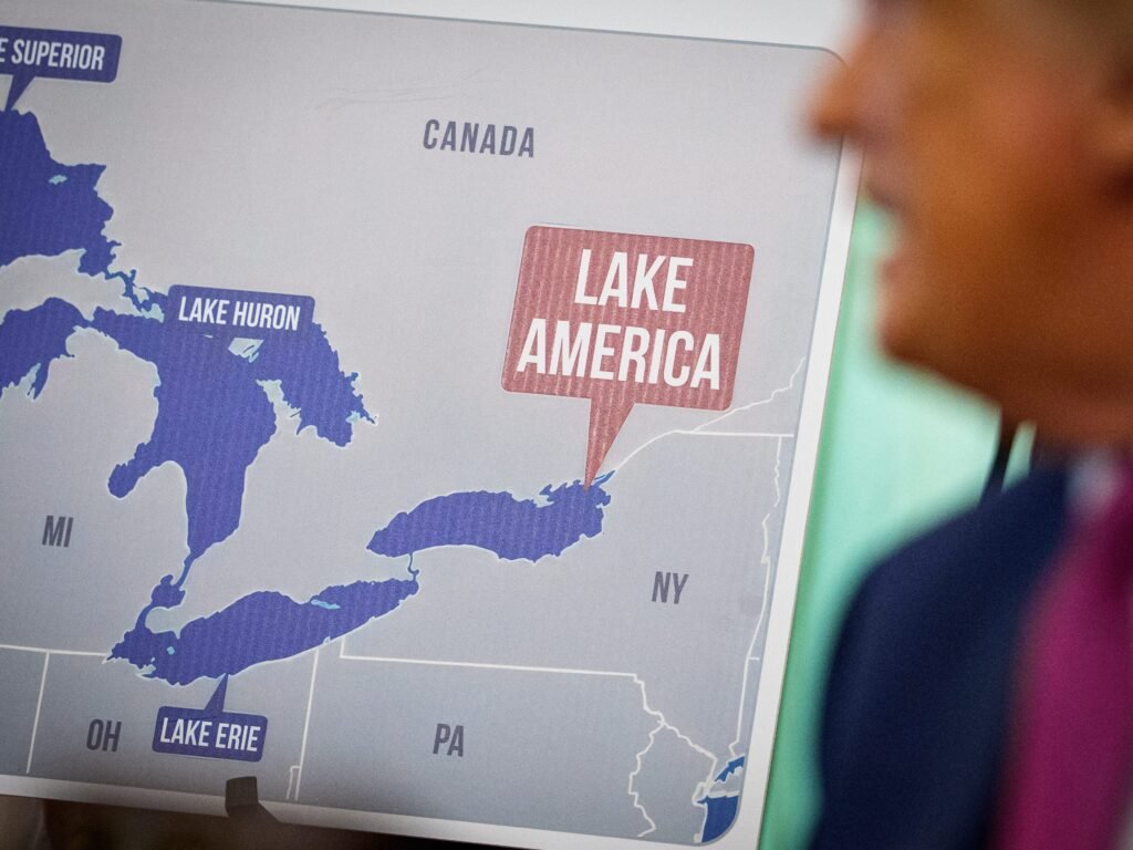 Every place Trump has renamed during his second presidency, from the Gulf of Mexico to Lake Ontario