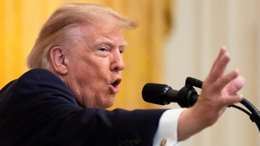 Trump says 'only a Hispanic could survive' fall from White House ballroom