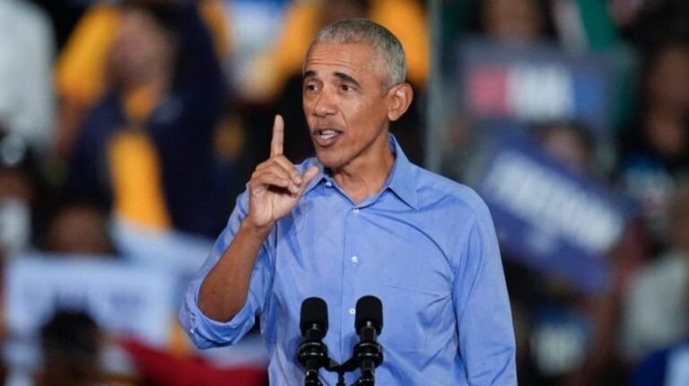 Obama jokes about Hegseth's 'focus on jawlines and testosterone' in Ohio campaign stop
