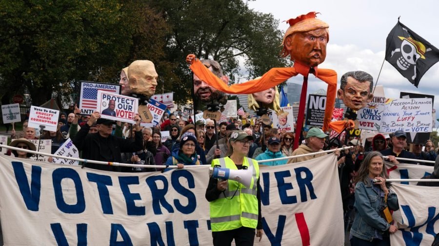 Thousands of No Kings protests held for nationwide early voting 'day of action'