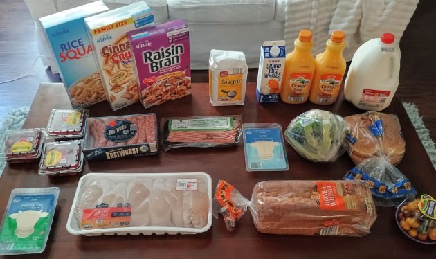 Brigette’s $110 Grocery Shopping Trip and Weekly Menu Plan for 4!