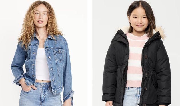 Old Navy Coats, Jackets, and Vests: 50% Off Today Only!