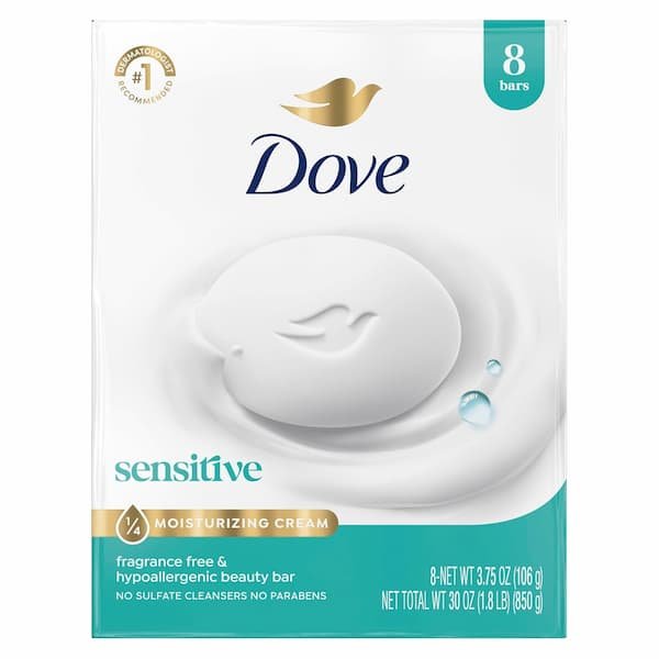 Dove Sensitive Skin Beauty Bars 8-Pack only $7.87 shipped (Reg. $13)!