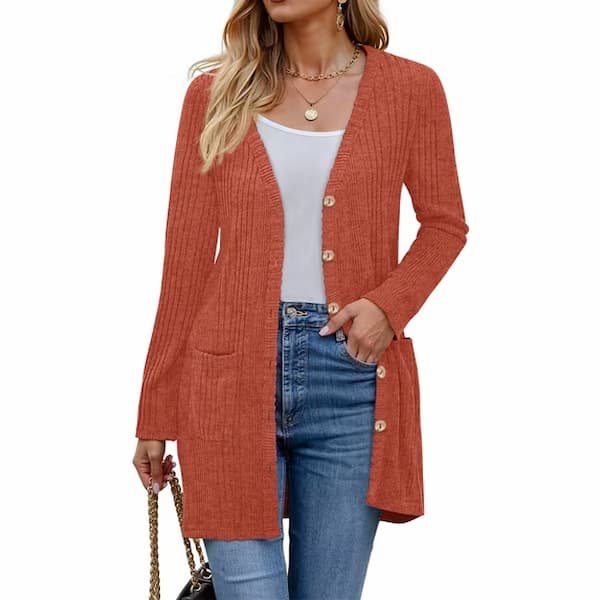 Long-Sleeve Fall Cardigan with Pockets only $16.99 (Reg. $28)!