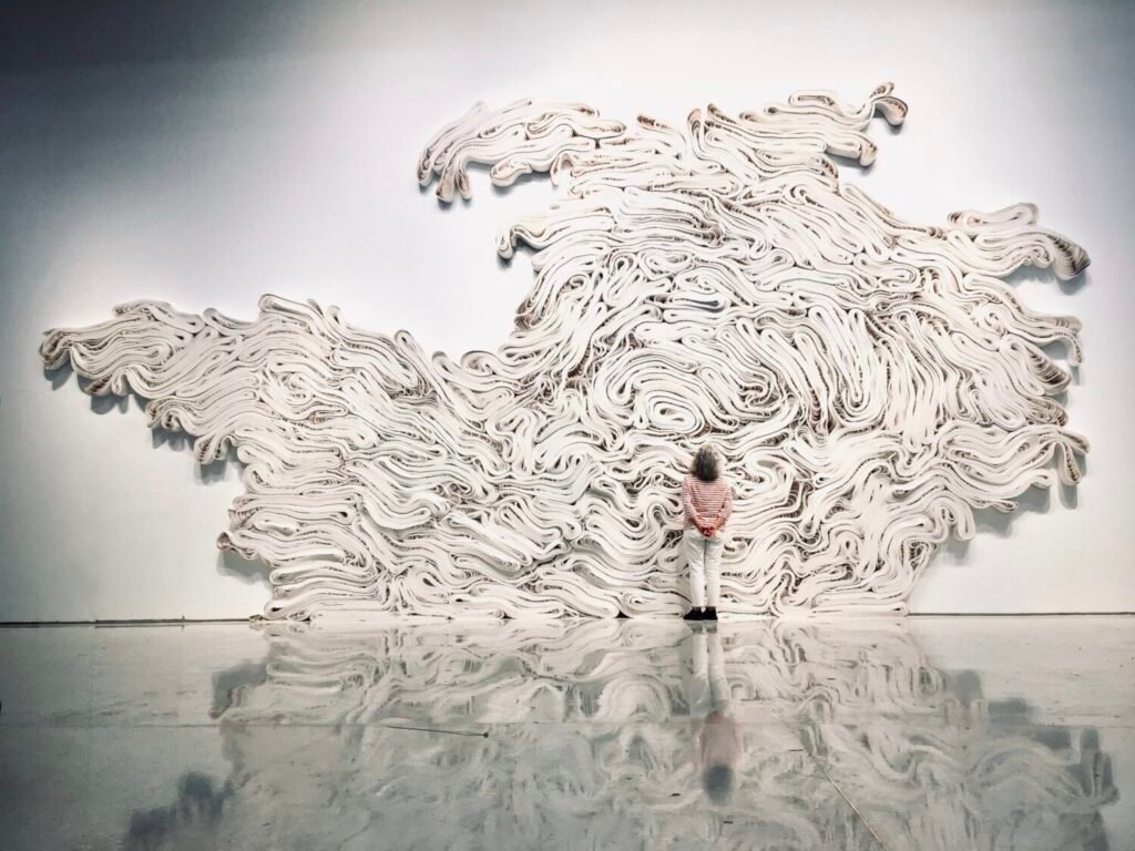 Jae Ko Transforms Everyday Paper Into Colorful Sculptural Landscapes