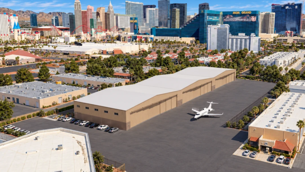 Work Underway on Las Vegas Airport Hangar, Office Space