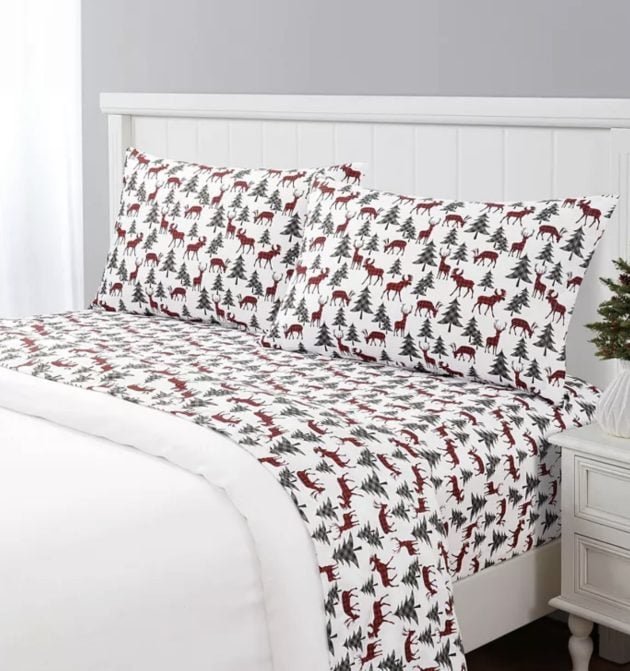 Holiday Printed Microfiber 3-Piece Sheet Sets as low as $7.99!