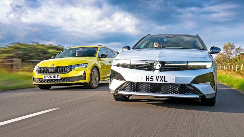 Skoda Octavia Estate vs Vauxhall Astra Sports Tourer: top estates go pound for pound