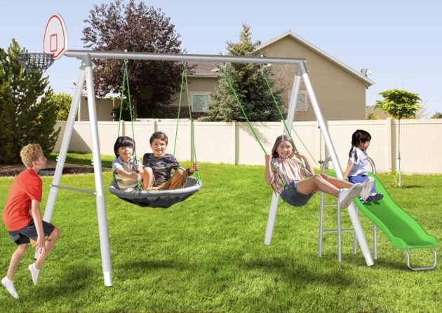 Sportspower Super Saucer Metal Swing Set only $99 shipped (Reg. $200!)