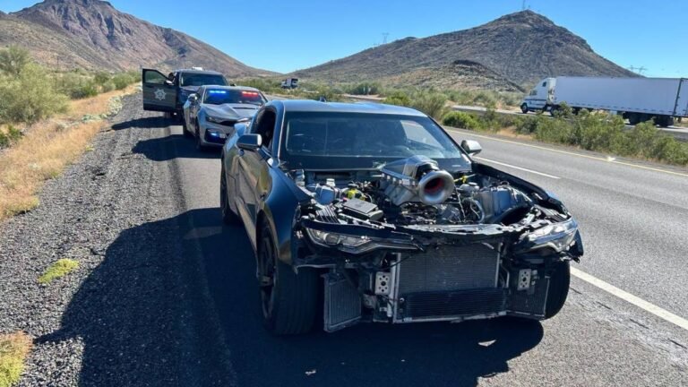 Arizona Trooper Stops Hoodless Camaro at 105 MPH, Finds Bigger Problem