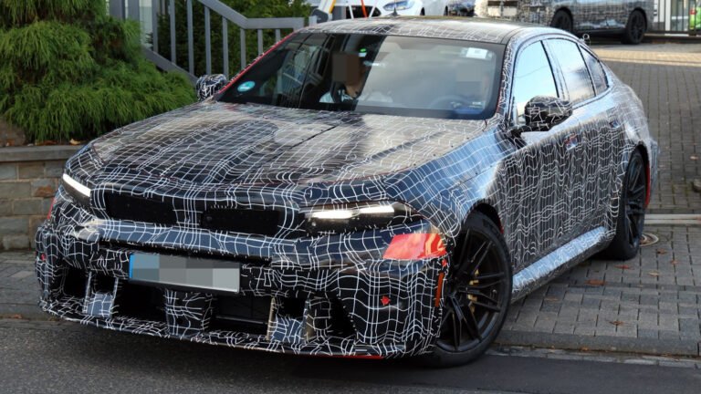 Facelifted BMW M5 Shows Off Its Production Lights, But In The Wrong Color