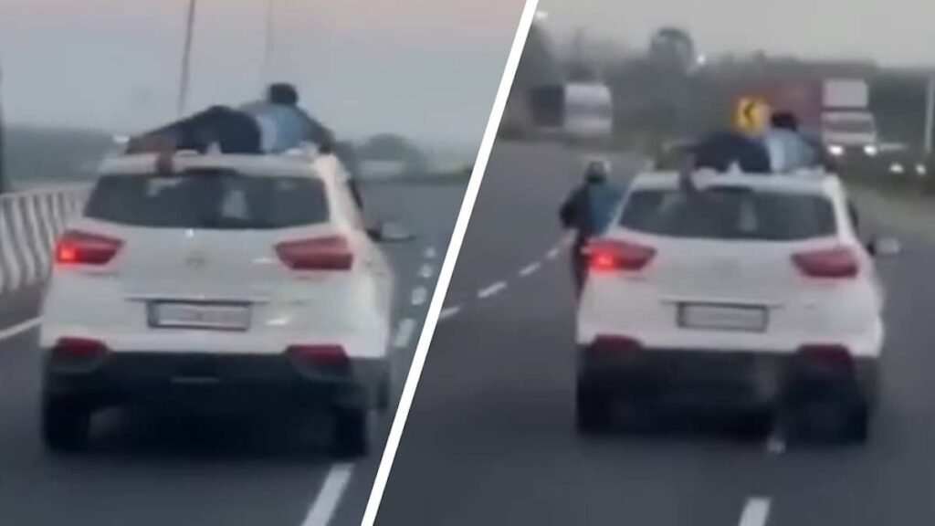 Hyundai SUV Leads Police on 25-Mile Chase With Officer on Roof
