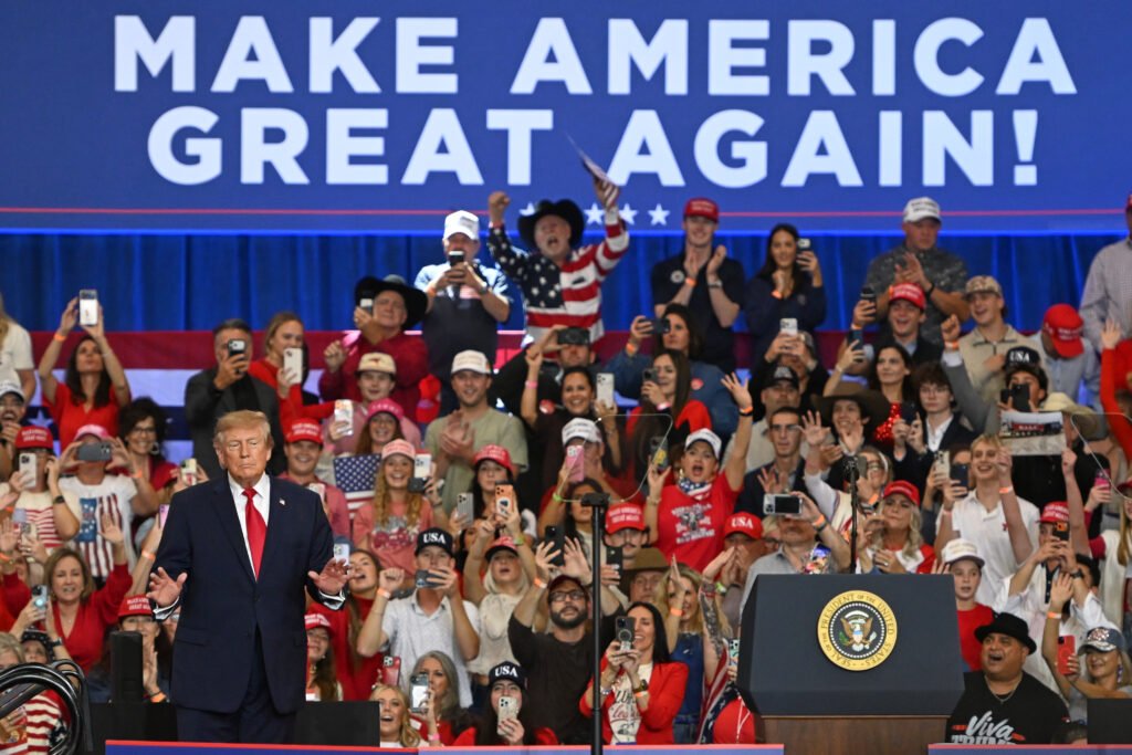 Trump touts methane rollback at Paxton campaign stop